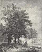 An illustration from Collection de cent-vingt estampes, gravées d'après les tableaux & dessins qui composoient le cabinet de M. Poullain, receveur général des domaines du roi, décédé en 1780 : précédé d'un abrégé historique de la vie des auteurs qui la composent (1781)