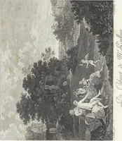 An illustration from Collection de cent-vingt estampes, gravées d'après les tableaux & dessins qui composoient le cabinet de M. Poullain, receveur général des domaines du roi, décédé en 1780 : précédé d'un abrégé historique de la vie des auteurs qui la composent (1781)