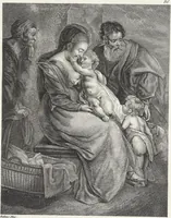 An illustration from Collection de cent-vingt estampes, gravées d'après les tableaux & dessins qui composoient le cabinet de M. Poullain, receveur général des domaines du roi, décédé en 1780 : précédé d'un abrégé historique de la vie des auteurs qui la composent (1781)