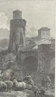 An illustration from Collection de cent-vingt estampes, gravées d'après les tableaux & dessins qui composoient le cabinet de M. Poullain, receveur général des domaines du roi, décédé en 1780 : précédé d'un abrégé historique de la vie des auteurs qui la composent (1781)