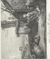 An illustration from Collection de cent-vingt estampes, gravées d'après les tableaux & dessins qui composoient le cabinet de M. Poullain, receveur général des domaines du roi, décédé en 1780 : précédé d'un abrégé historique de la vie des auteurs qui la composent (1781)