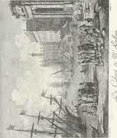 An illustration from Collection de cent-vingt estampes, gravées d'après les tableaux & dessins qui composoient le cabinet de M. Poullain, receveur général des domaines du roi, décédé en 1780 : précédé d'un abrégé historique de la vie des auteurs qui la composent (1781)