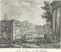 An illustration from Collection de cent-vingt estampes, gravées d'après les tableaux & dessins qui composoient le cabinet de M. Poullain, receveur général des domaines du roi, décédé en 1780 : précédé d'un abrégé historique de la vie des auteurs qui la composent (1781)
