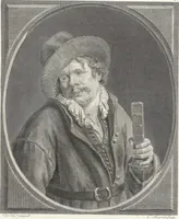 An illustration from Collection de cent-vingt estampes, gravées d'après les tableaux & dessins qui composoient le cabinet de M. Poullain, receveur général des domaines du roi, décédé en 1780 : précédé d'un abrégé historique de la vie des auteurs qui la composent (1781)