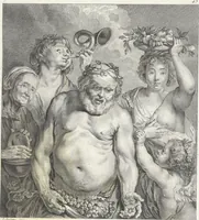 An illustration from Collection de cent-vingt estampes, gravées d'après les tableaux & dessins qui composoient le cabinet de M. Poullain, receveur général des domaines du roi, décédé en 1780 : précédé d'un abrégé historique de la vie des auteurs qui la composent (1781)
