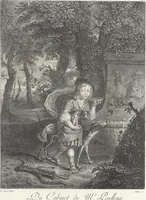 Picture 48 of 127 from Collection de cent-vingt estampes, gravées d'après les tableaux & dessins qui composoient le cabinet de M. Poullain, receveur général des domaines du roi, décédé en 1780 : précédé d'un abrégé historique de la vie des auteurs qui la composent (1781), leaf 96