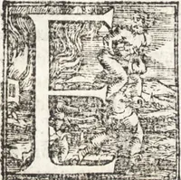An illustration from Descrittione di tvtta Italia ... nella quale si contiene il sito di essa, l'origine, & le signorie della città, & delle castella, co i nomi antichi & moderni i costumi de populi, le condicioni de paesi, et piv gli hvomini famosi che l'hanno illustrata, i monti, i laghi, i fiumi, le fontane, i bagni, le minere, con tutti l'opre marauigliose in lei dalla natura prodotte (1550)
