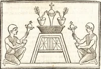 An illustration from De profanis et sacris veteribus ritibus (1644)