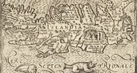 An illustration from Hand-boeck, of Cort begrijp der caerten ende beschryvinghen van alle landen des werelds (1609)
