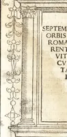 An illustration from Septem mirabilia orbis et vrbis Romae et Florentinae civitatis : cvm epytaph. pvl (1510)