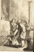 An illustration from Lettre à un amateur de la peinture avec des eclaircissements historiques sur un cabinet et les auteurs des tableaux qui le composent : ouvrage entremêlé de digressions sur la vie de plusieurs peintres modernes (1755)