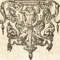 An illustration from I. LipsI De recta pronvnciatione Latinæ linguæ dialogvs (1609)