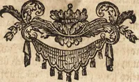 An illustration from Joh. Frieder. Christen, Professoris bey der Universität zu Leipzig, Anzeige und Auslegung der Monogrammatum : einzeln und verzogenen Anfangsbuchstaben der Nahmen, auch anderer Züge und Zeichen, unter welchen berühmte Mahler, Kupferstecher, und andere dergleichen Künstler, aus ihren Wercken sich verborgen haben : alles aus gutem Grunde und aus den ersten Wercken selbst, ietzt von neuem genommen (1747)