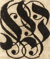 An illustration from Joh. Frieder. Christen, Professoris bey der Universität zu Leipzig, Anzeige und Auslegung der Monogrammatum : einzeln und verzogenen Anfangsbuchstaben der Nahmen, auch anderer Züge und Zeichen, unter welchen berühmte Mahler, Kupferstecher, und andere dergleichen Künstler, aus ihren Wercken sich verborgen haben : alles aus gutem Grunde und aus den ersten Wercken selbst, ietzt von neuem genommen (1747)