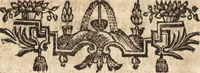 An illustration from Joh. Frieder. Christen, Professoris bey der Universität zu Leipzig, Anzeige und Auslegung der Monogrammatum : einzeln und verzogenen Anfangsbuchstaben der Nahmen, auch anderer Züge und Zeichen, unter welchen berühmte Mahler, Kupferstecher, und andere dergleichen Künstler, aus ihren Wercken sich verborgen haben : alles aus gutem Grunde und aus den ersten Wercken selbst, ietzt von neuem genommen (1747)