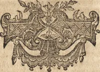 An illustration from Joh. Frieder. Christen, Professoris bey der Universität zu Leipzig, Anzeige und Auslegung der Monogrammatum : einzeln und verzogenen Anfangsbuchstaben der Nahmen, auch anderer Züge und Zeichen, unter welchen berühmte Mahler, Kupferstecher, und andere dergleichen Künstler, aus ihren Wercken sich verborgen haben : alles aus gutem Grunde und aus den ersten Wercken selbst, ietzt von neuem genommen (1747)