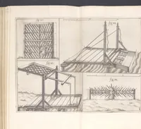 An illustration from Architectura militaris nova et aucta, oder, Newe vermehrte Fortification von regular Vestungen, von irregular Vestungen vnd Aussen wercken, von Praxi offensiva vnd defensiva : auff die neweste Niederländische Praxin gerichtet vnd beschrieben (1665)