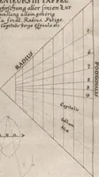 An illustration from Architectura militaris nova et aucta, oder, Newe vermehrte Fortification von regular Vestungen, von irregular Vestungen vnd Aussen wercken, von Praxi offensiva vnd defensiva : auff die neweste Niederländische Praxin gerichtet vnd beschrieben (1665)