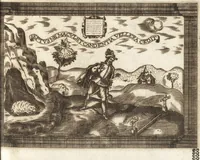 An illustration from Llanto del occidente en el ocaso del mas claro sol de las Españas : funebres demostraciones, que hizo, pyra real, que erigio en las exequias del rey N. Señor D. Felipe IIII. el Grande ... (1666)
