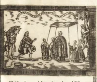 An illustration from Llanto del occidente en el ocaso del mas claro sol de las Españas : funebres demostraciones, que hizo, pyra real, que erigio en las exequias del rey N. Señor D. Felipe IIII. el Grande ... (1666)