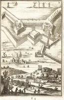 An illustration from Les travaux de Mars, ou, L'art de la guerre : divisé en trois parties ... : avec un ample détail de la milice des Turcs, tant pour l'attaque que pour la deffence : ouvrage enrichi de plus de quatre cens planches gravées en taille-douce (1684)