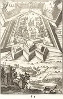 An illustration from Les travaux de Mars, ou, L'art de la guerre : divisé en trois parties ... : avec un ample détail de la milice des Turcs, tant pour l'attaque que pour la deffence : ouvrage enrichi de plus de quatre cens planches gravées en taille-douce (1684)