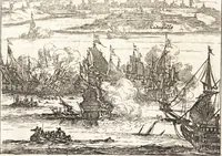 An illustration from Les travaux de Mars, ou, L'art de la guerre : divisé en trois parties ... : avec un ample détail de la milice des Turcs, tant pour l'attaque que pour la deffence : ouvrage enrichi de plus de quatre cens planches gravées en taille-douce (1684)