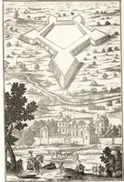 An illustration from Les travaux de Mars, ou, L'art de la guerre : divisé en trois parties ... : avec un ample détail de la milice des Turcs, tant pour l'attaque que pour la deffence : ouvrage enrichi de plus de quatre cens planches gravées en taille-douce (1684)