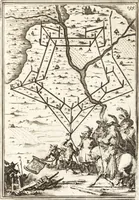 An illustration from Les travaux de Mars, ou, L'art de la guerre : divisé en trois parties ... : avec un ample détail de la milice des Turcs, tant pour l'attaque que pour la deffence : ouvrage enrichi de plus de quatre cens planches gravées en taille-douce (1684)
