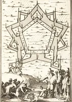 An illustration from Les travaux de Mars, ou, L'art de la guerre : divisé en trois parties ... : avec un ample détail de la milice des Turcs, tant pour l'attaque que pour la deffence : ouvrage enrichi de plus de quatre cens planches gravées en taille-douce (1684)
