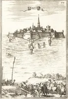 An illustration from Les travaux de Mars, ou, L'art de la guerre : divisé en trois parties ... : avec un ample détail de la milice des Turcs, tant pour l'attaque que pour la deffence : ouvrage enrichi de plus de quatre cens planches gravées en taille-douce (1684)