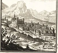 An illustration from Les travaux de Mars, ou, L'art de la guerre : divisé en trois parties ... : avec un ample détail de la milice des Turcs, tant pour l'attaque que pour la deffence : ouvrage enrichi de plus de quatre cens planches gravées en taille-douce (1684)