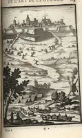 An illustration from Les travaux de Mars, ou, L'art de la guerre : divisé en trois parties ... : avec un ample détail de la milice des Turcs, tant pour l'attaque que pour la deffence : ouvrage enrichi de plus de quatre cens planches gravées en taille-douce (1684)