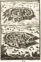 An illustration from Les travaux de Mars, ou, L'art de la guerre : divisé en trois parties ... : avec un ample détail de la milice des Turcs, tant pour l'attaque que pour la deffence : ouvrage enrichi de plus de quatre cens planches gravées en taille-douce (1684)