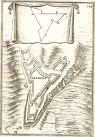 An illustration from Les travaux de Mars, ou, L'art de la guerre : divisé en trois parties ... : avec un ample détail de la milice des Turcs, tant pour l'attaque que pour la deffence : ouvrage enrichi de plus de quatre cens planches gravées en taille-douce (1684)