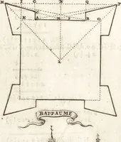 An illustration from Les travaux de Mars, ou, L'art de la guerre : divisé en trois parties ... : avec un ample détail de la milice des Turcs, tant pour l'attaque que pour la deffence : ouvrage enrichi de plus de quatre cens planches gravées en taille-douce (1684)