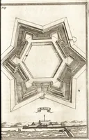 An illustration from Les travaux de Mars, ou, L'art de la guerre : divisé en trois parties ... : avec un ample détail de la milice des Turcs, tant pour l'attaque que pour la deffence : ouvrage enrichi de plus de quatre cens planches gravées en taille-douce (1684)