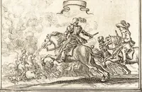 An illustration from Les travaux de Mars, ou, L'art de la guerre : divisé en trois parties ... : avec un ample détail de la milice des Turcs, tant pour l'attaque que pour la deffence : ouvrage enrichi de plus de quatre cens planches gravées en taille-douce (1684)