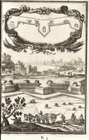 An illustration from Les travaux de Mars, ou, L'art de la guerre : divisé en trois parties ... : avec un ample détail de la milice des Turcs, tant pour l'attaque que pour la deffence : ouvrage enrichi de plus de quatre cens planches gravées en taille-douce (1684)