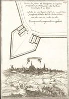 An illustration from Les travaux de Mars, ou, L'art de la guerre : divisé en trois parties ... : avec un ample détail de la milice des Turcs, tant pour l'attaque que pour la deffence : ouvrage enrichi de plus de quatre cens planches gravées en taille-douce (1684)