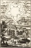 Picture 9 of 141 from Les travaux de Mars, ou, L'art de la guerre : divisé en trois parties ... : avec un ample détail de la milice des Turcs, tant pour l'attaque que pour la deffence : ouvrage enrichi de plus de quatre cens planches gravées en taille-douce (1684), leaf 32