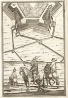 An illustration from Les travaux de Mars, ou, L'art de la guerre : divisé en trois parties ... : avec un ample détail de la milice des Turcs, tant pour l'attaque que pour la deffence : ouvrage enrichi de plus de quatre cens planches gravées en taille-douce (1684)