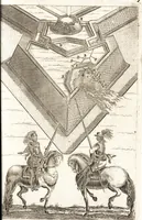 An illustration from Les travaux de Mars, ou, L'art de la guerre : divisé en trois parties ... : avec un ample détail de la milice des Turcs, tant pour l'attaque que pour la deffence : ouvrage enrichi de plus de quatre cens planches gravées en taille-douce (1684)