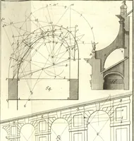 An illustration from La théorie et la pratique de la coupe des pierres et des bois, pour la construction des voutes et autres parties des bâtimens civils & militaires, ou, Traité de stéréotomie à l'usage de l'architecture (1754)
