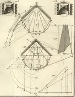 Picture 24 of 46 from La théorie et la pratique de la coupe des pierres et des bois, pour la construction des voutes et autres parties des bâtimens civils & militaires, ou, Traité de stéréotomie à l'usage de l'architecture (1754), leaf 348