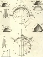 An illustration from La théorie et la pratique de la coupe des pierres et des bois, pour la construction des voutes et autres parties des bâtimens civils & militaires, ou, Traité de stéréotomie à l'usage de l'architecture (1754)