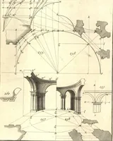 An illustration from La théorie et la pratique de la coupe des pierres et des bois, pour la construction des voutes et autres parties des bâtimens civils & militaires, ou, Traité de stéréotomie à l'usage de l'architecture (1754)