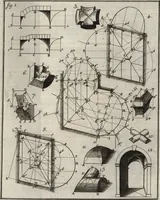 An illustration from La théorie et la pratique de la coupe des pierres et des bois, pour la construction des voutes et autres parties des bâtimens civils & militaires, ou, Traité de stéréotomie à l'usage de l'architecture (1754)