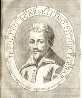 An illustration from Catalogo istorico dè pittori e scultori ferraresi, e delle opere loro : con in fine una nota esatta delle più celebri pitture delle chiese di Ferrara (1782)