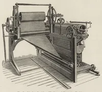 An illustration from Cyclopedia of textile work : a general reference library on cotton, woolen and worsted yarn manufacture, weaving, designing, chemistry and dyeing, finishing, knitting, and allied subjects (1907)